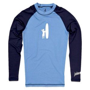 Johnnie-O Youth Huntington Rash Guard Color Azure
